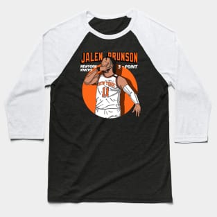 Jalen Brunson 3 Point Celebration Baseball T-Shirt